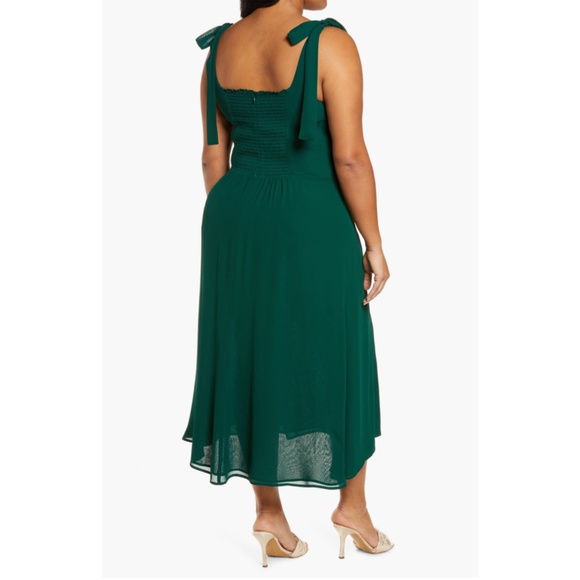 NEW Reformation Twilight Dress Emerald 20 Plus Size - Picture 4 of 17